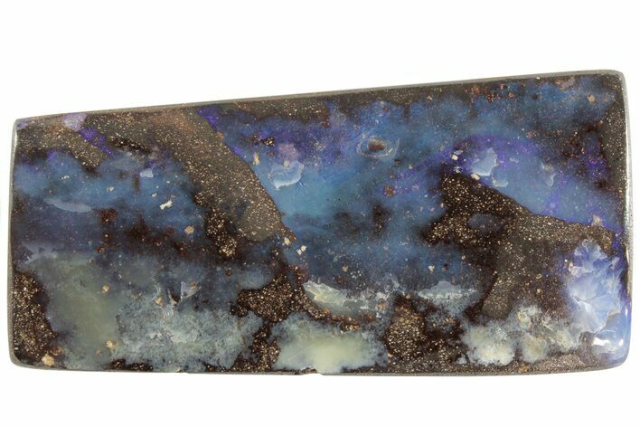 Vivid Boulder Opal Bead Pendant - Queensland, Australia #227125